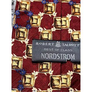 Robert Talbott Red Vintage Mens Silk Tie,